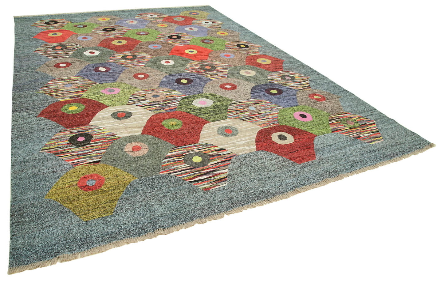 10x14 Multicolor Contemporary Area Rug - 22819