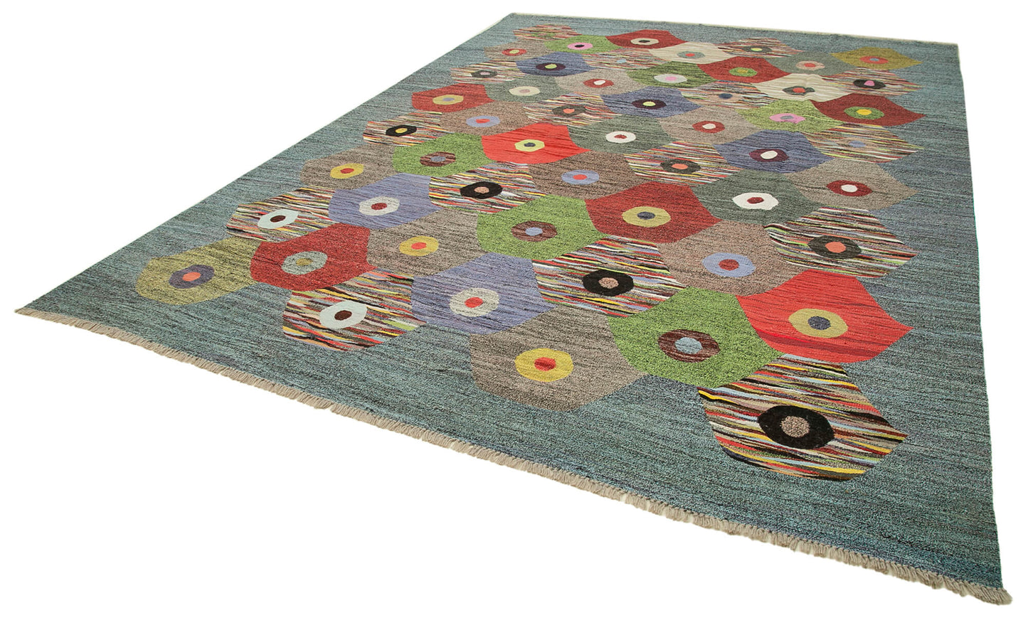 10x14 Multicolor Contemporary Area Rug - 22819