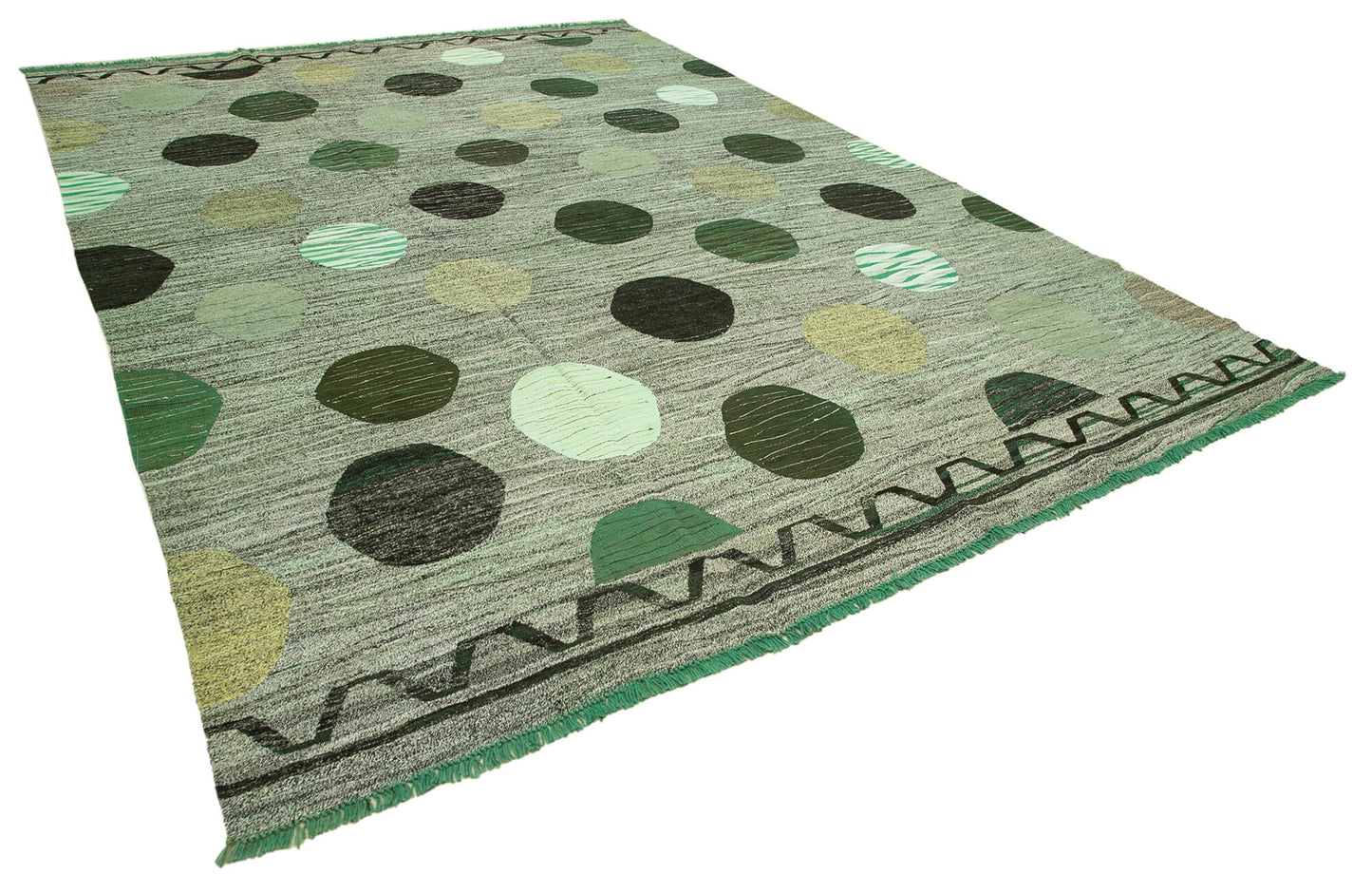 10x14 Green Contemporary Area Rug - 22856