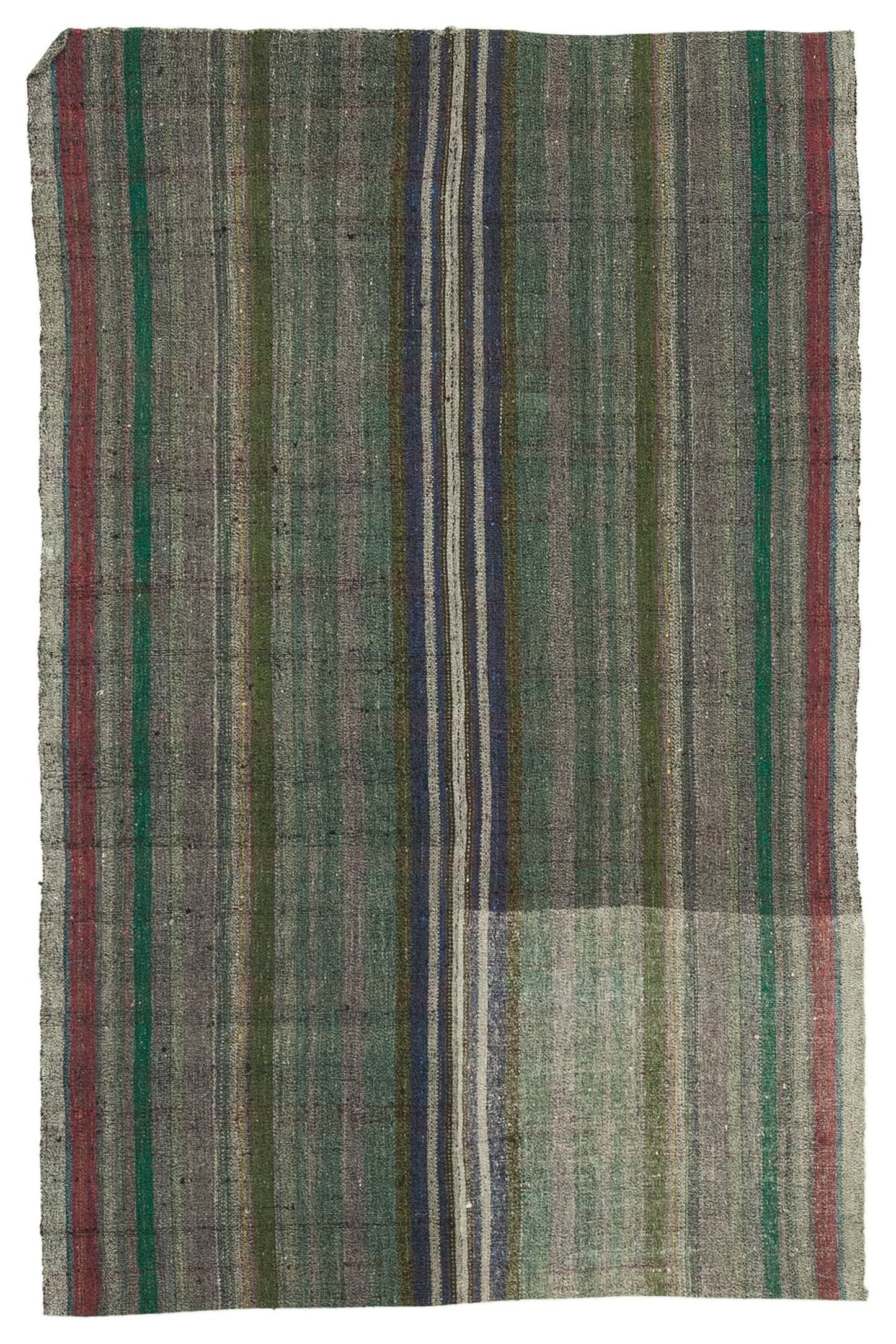 6x9 Grey Anatolian Kilim Rug - 23038