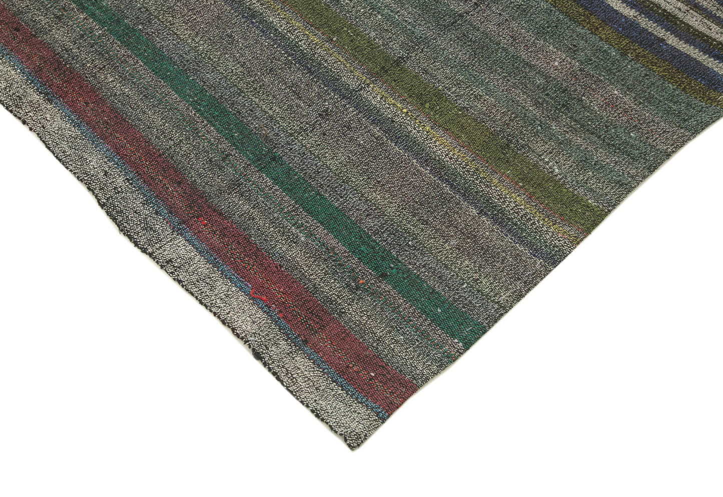 6x9 Grey Anatolian Kilim Rug - 23038