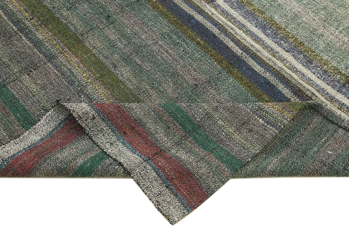 6x9 Grey Anatolian Kilim Rug - 23038
