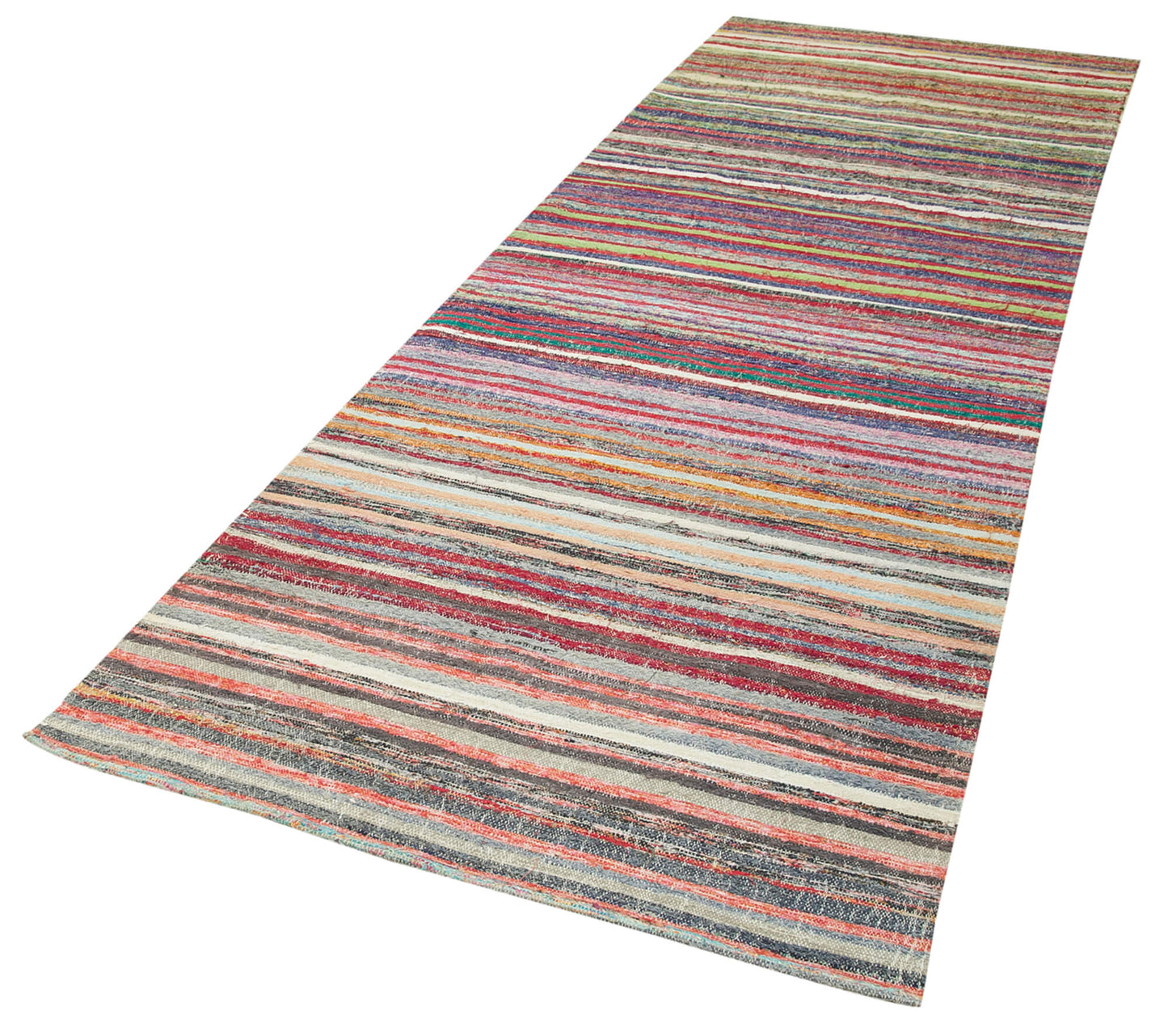 4x11 Multicolor Oriental Kilim Runner Rug - 23058