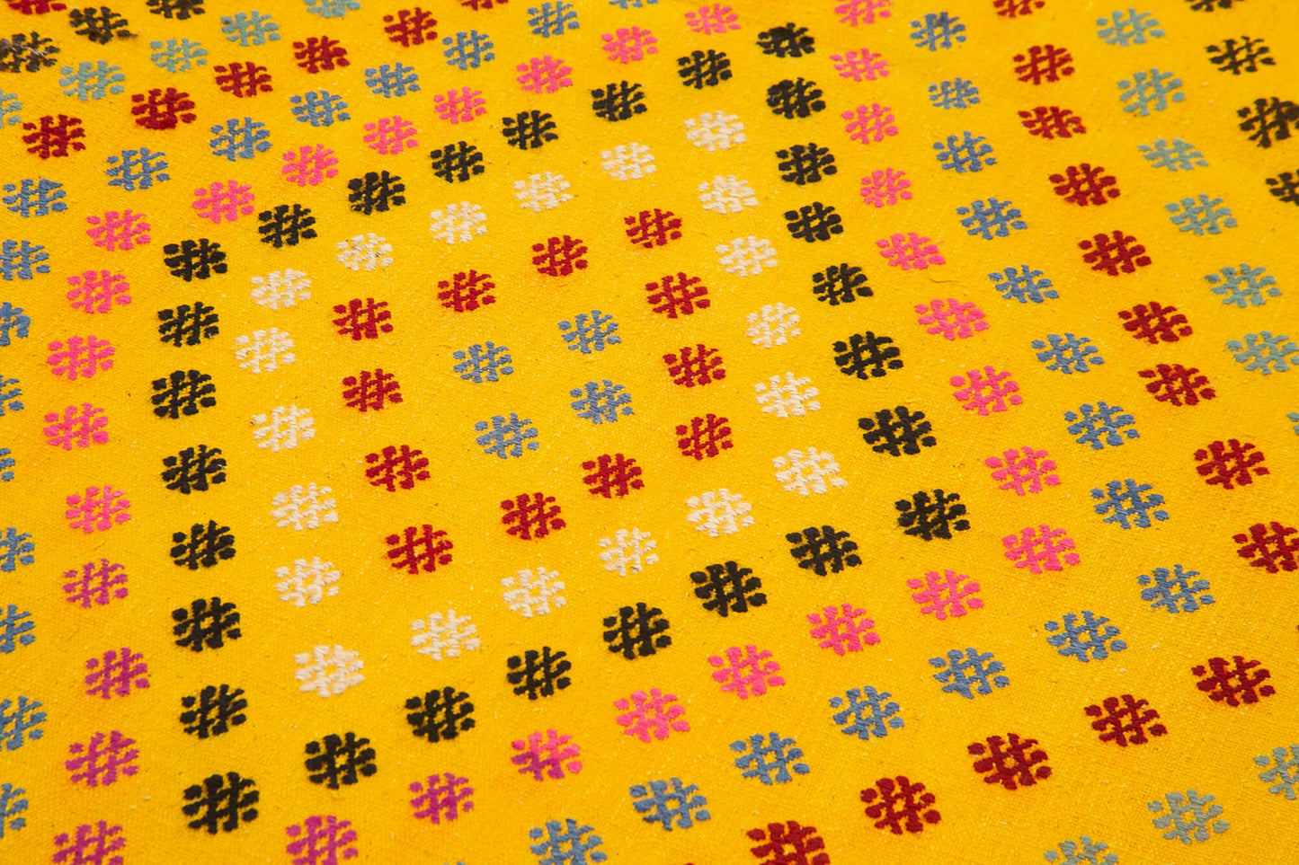 4x12 Yellow Oriental Kilim Runner Rug - 23517