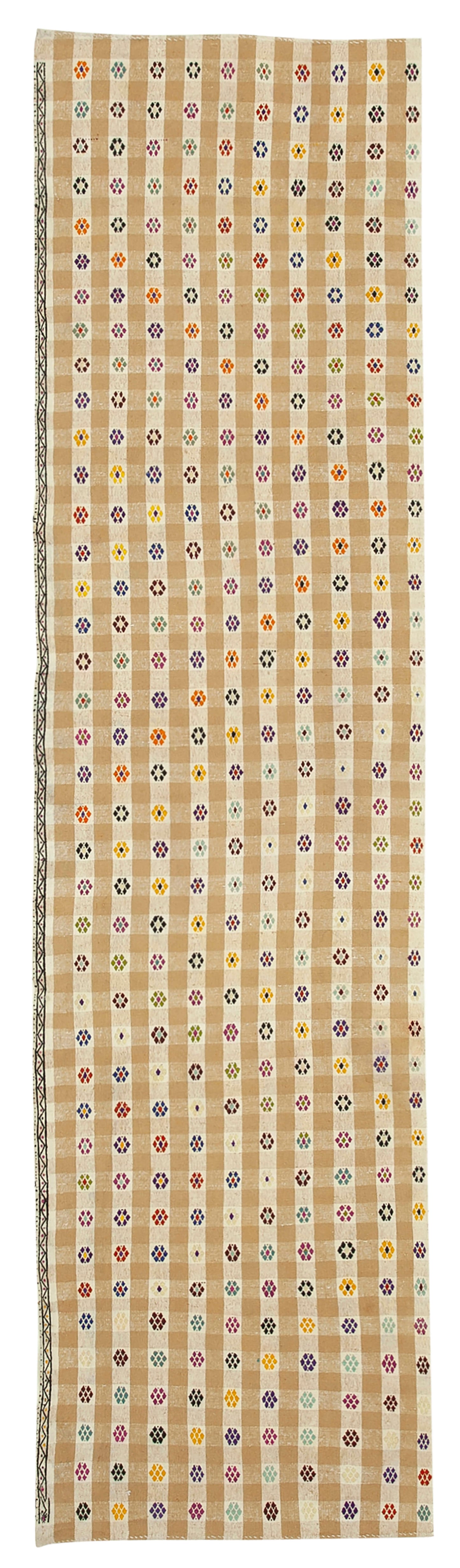 3x12 Yellow Oriental Kilim Runner Rug - 23523