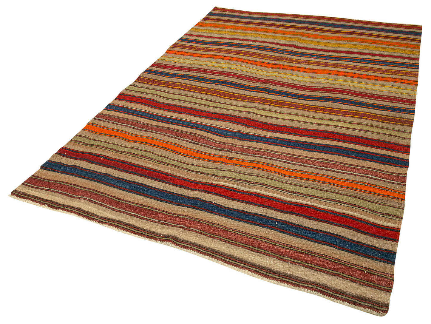 5x8 Multicolor Oriental Kilim Rug - 23537