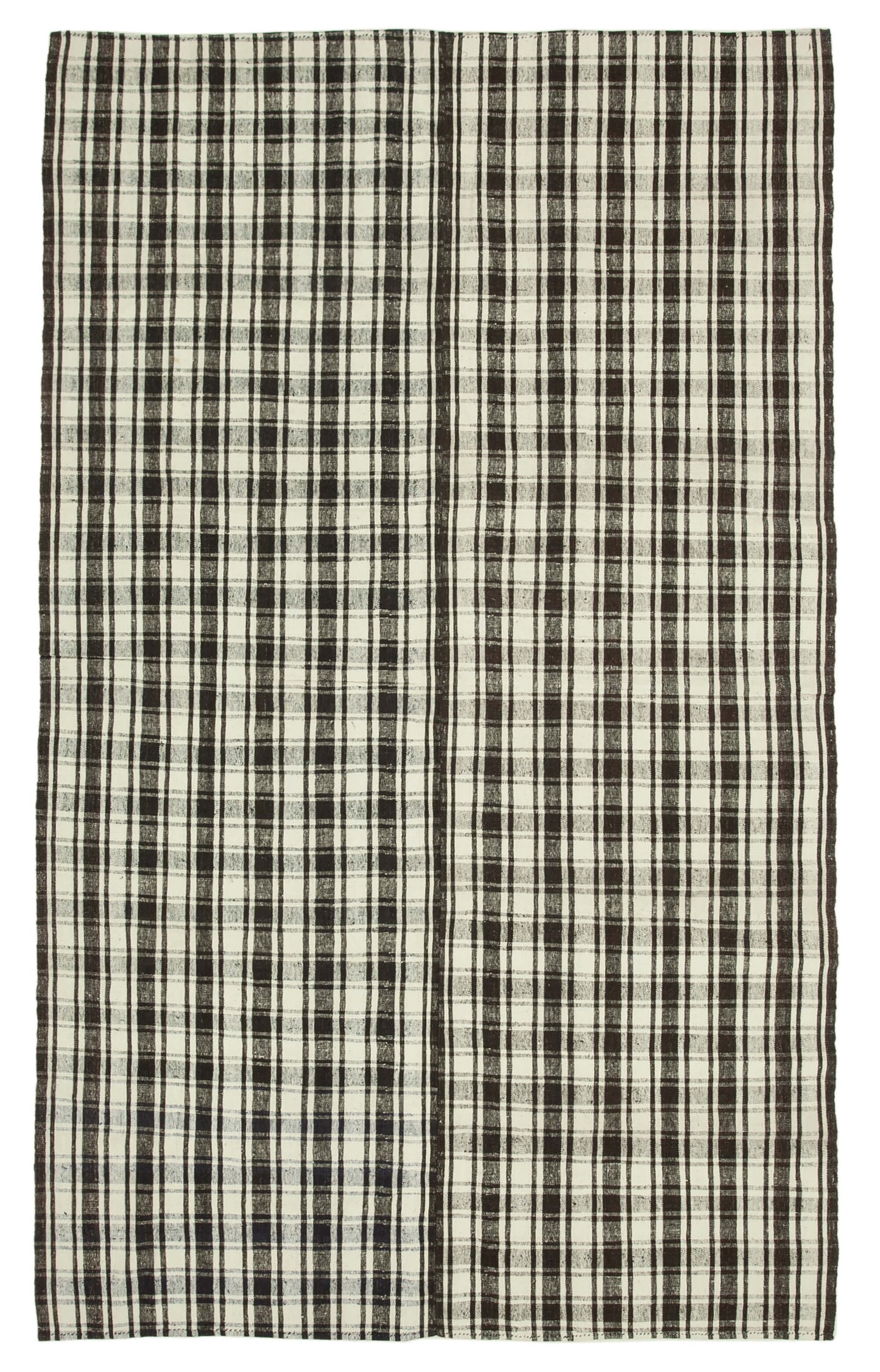 7x11 Black Oriental Kilim Rug - 23552