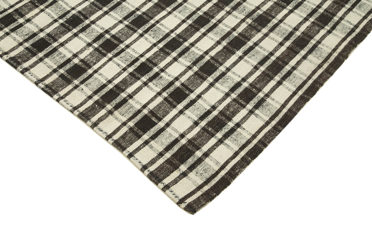 7x11 Black Oriental Kilim Rug - 23552