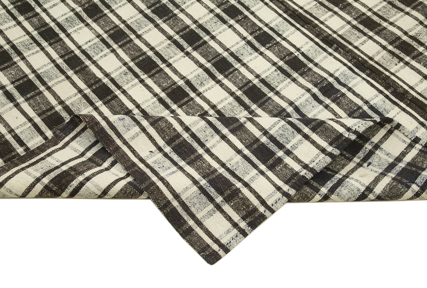 7x11 Black Oriental Kilim Rug - 23552