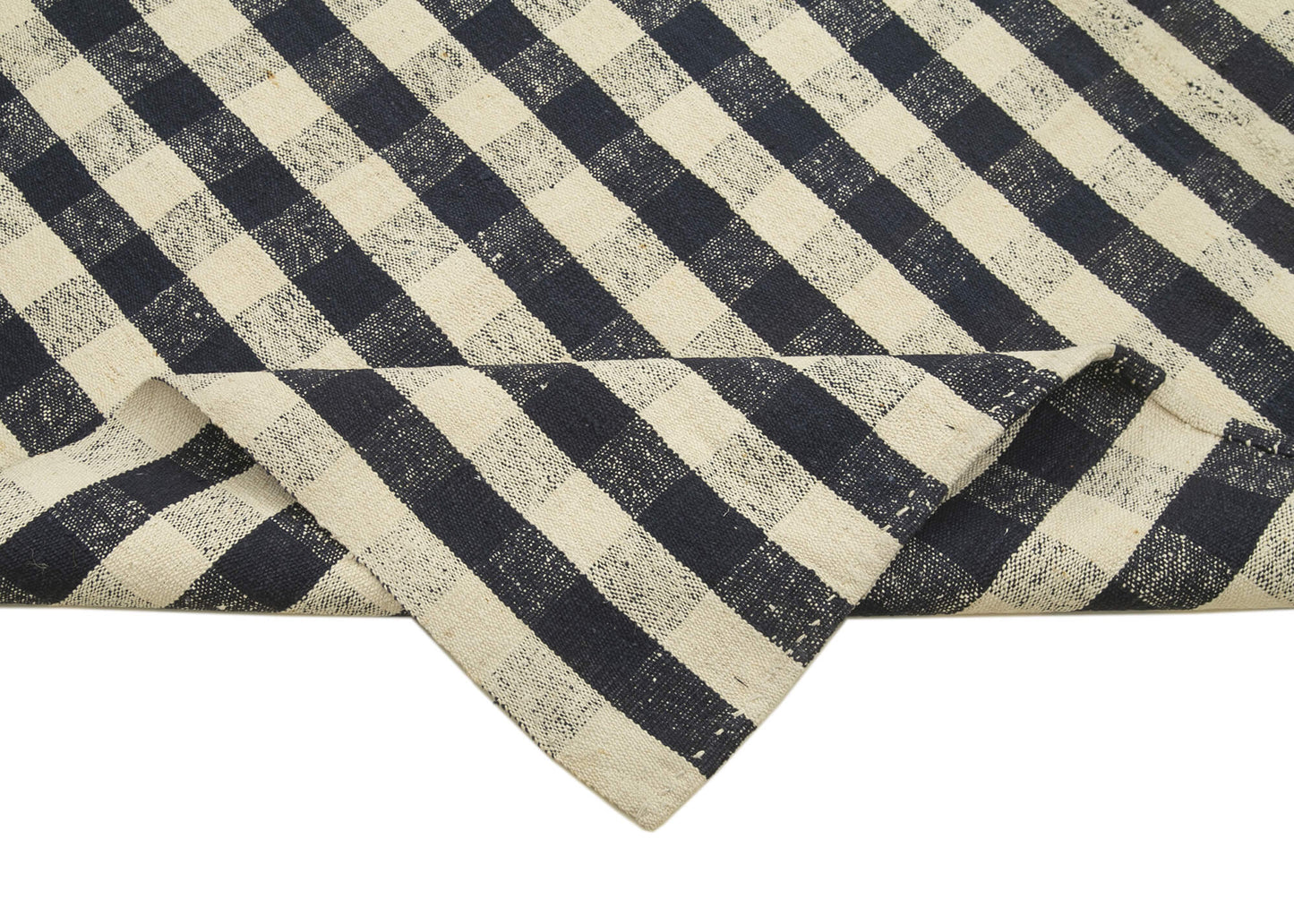 7x11 Black Oriental Kilim Rug - 23556