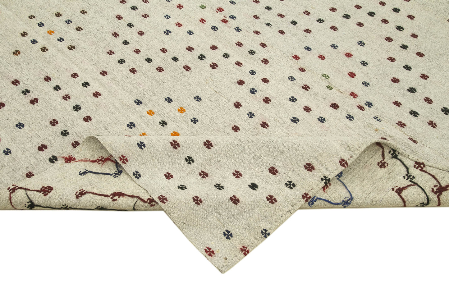 7x11 Multicolor Oriental Kilim Rug - 23573