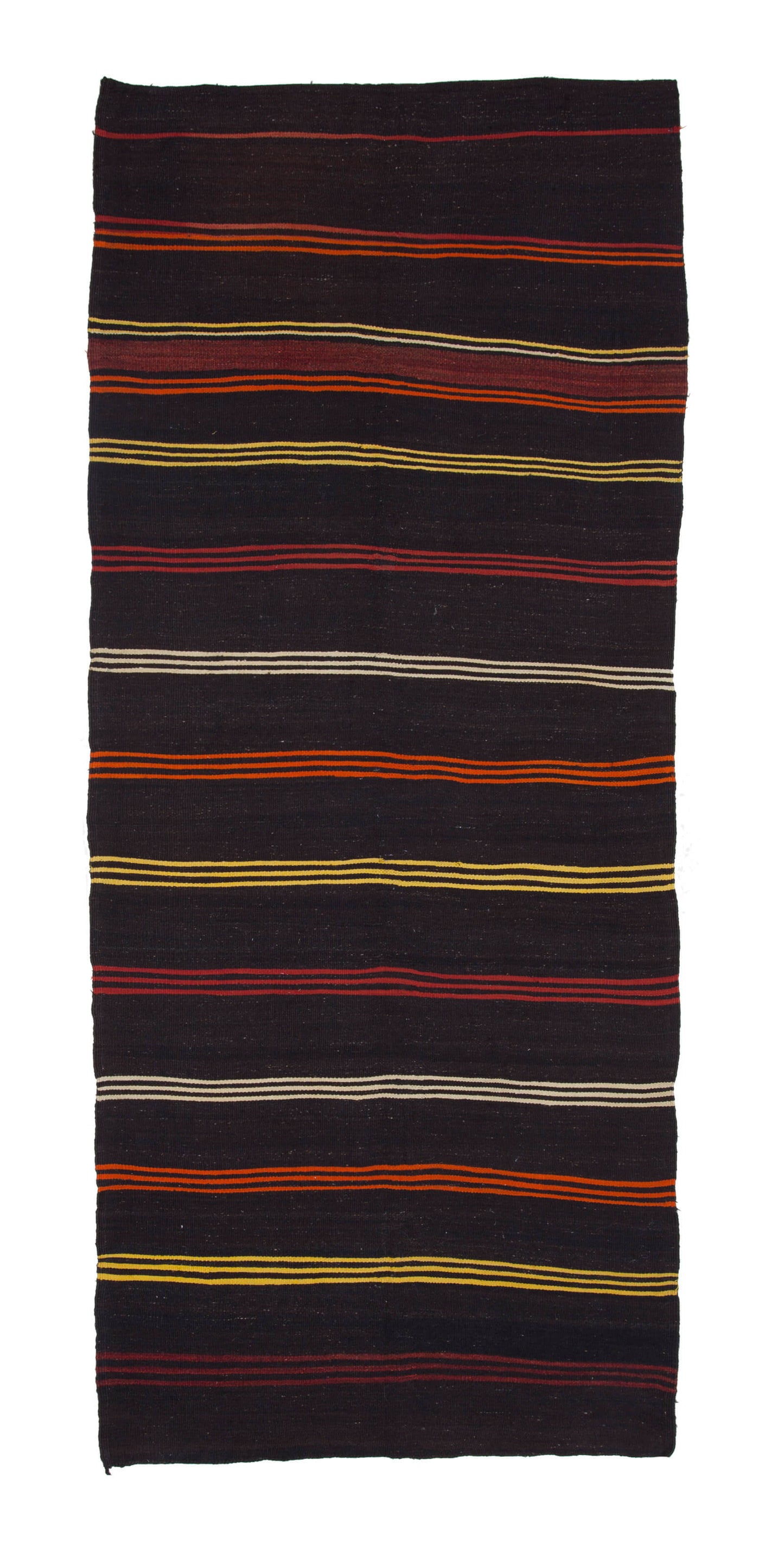 5x12 Brown Vintage Turkish Kilim Runner Rug - 23623