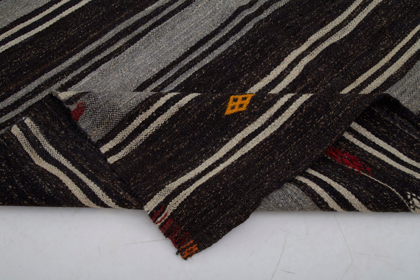 6x10 Brown Vintage Turkish Kilim Rug - 23631