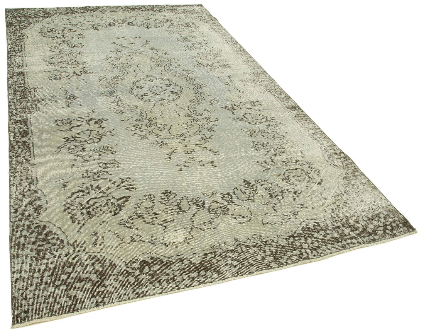 5x9 Grey Overdyed Rug - 23733