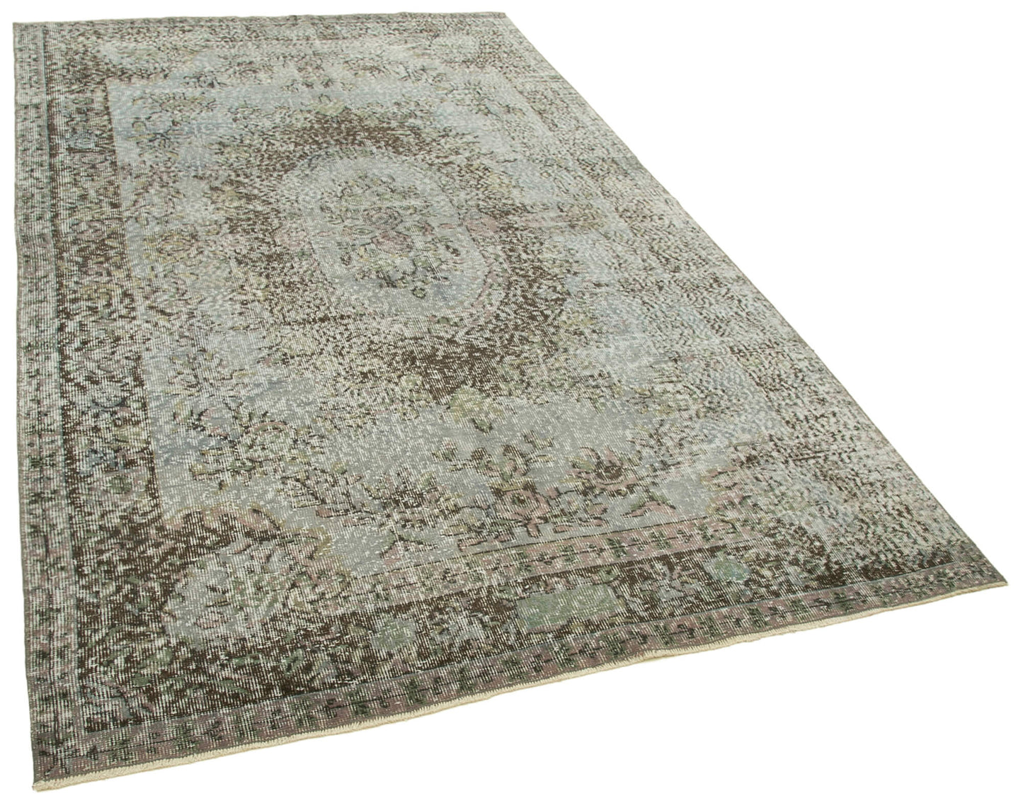 5x9 Grey Overdyed Rug - 23762