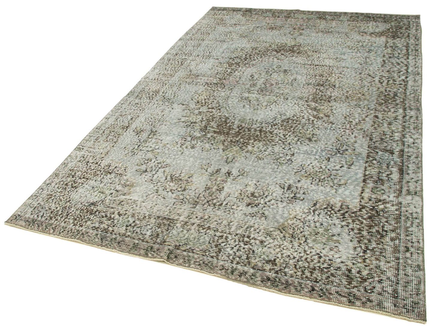 5x9 Grey Overdyed Rug - 23762