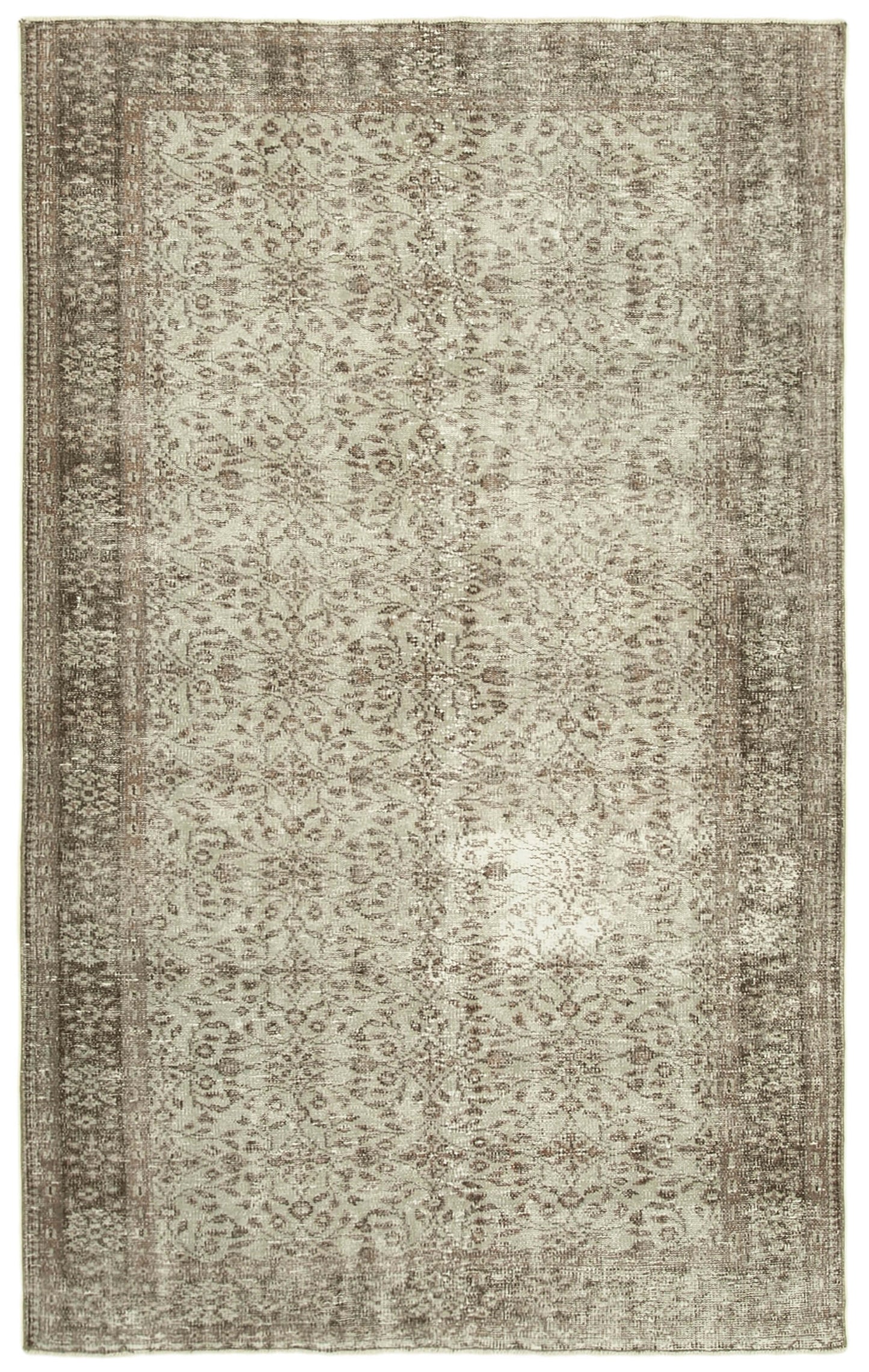 5x9 Grey Overdyed Rug - 23793