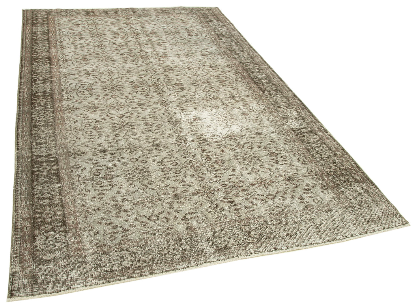 5x9 Grey Overdyed Rug - 23793