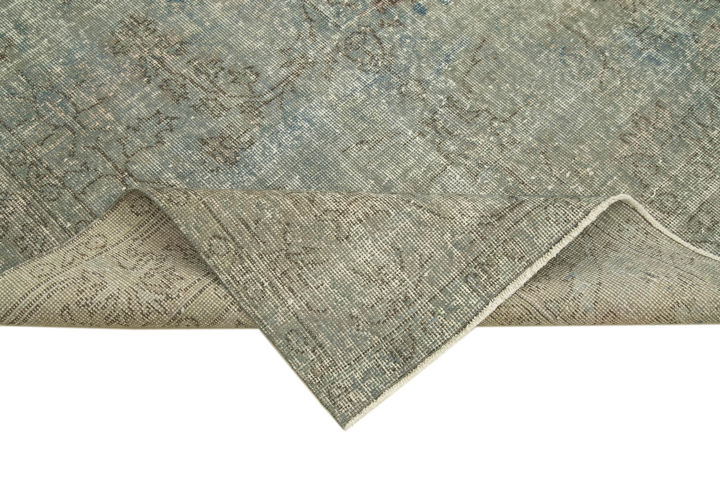 5x9 Blue Overdyed Rug - 23823