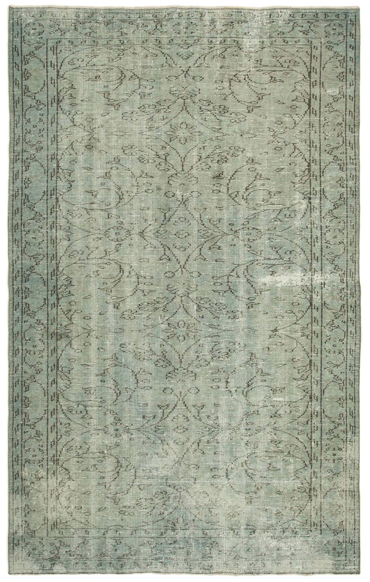 6x9 Blue Overdyed Rug - 23824