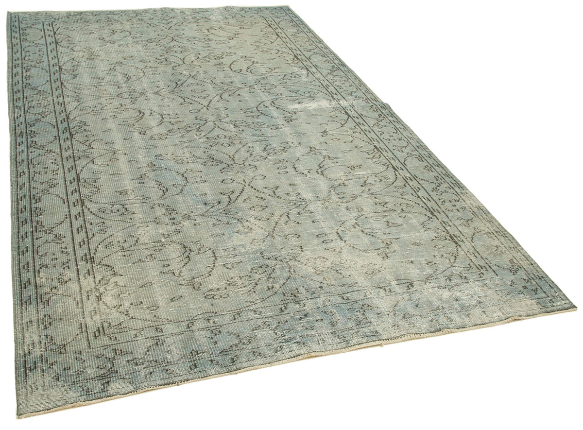 6x9 Blue Overdyed Rug - 23824