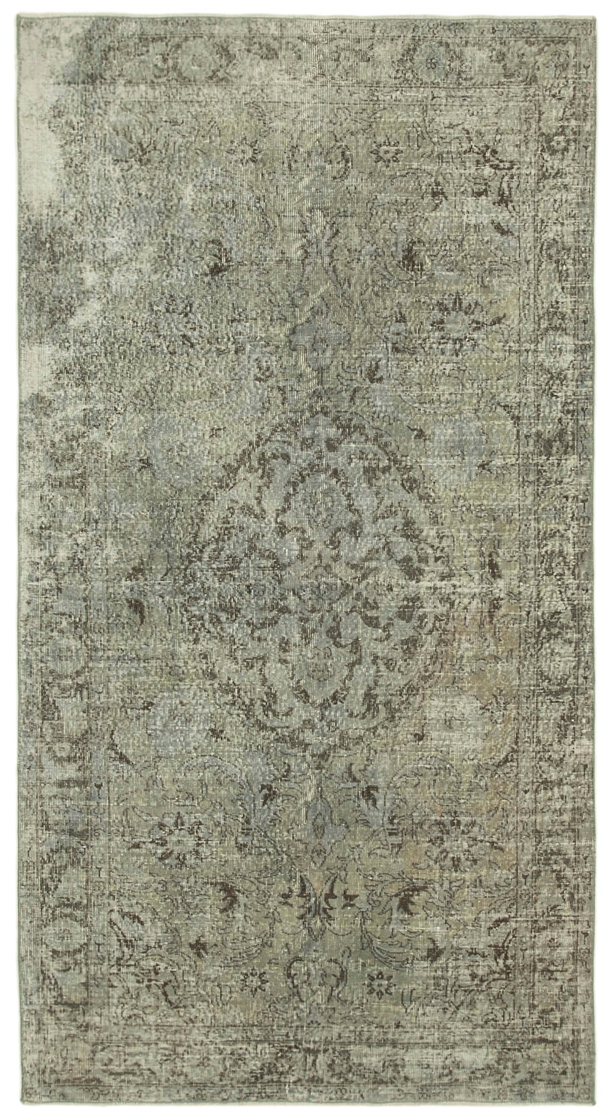 5x10 Grey Overdyed Rug - 23835