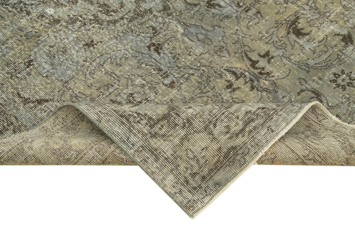 5x10 Grey Overdyed Rug - 23835