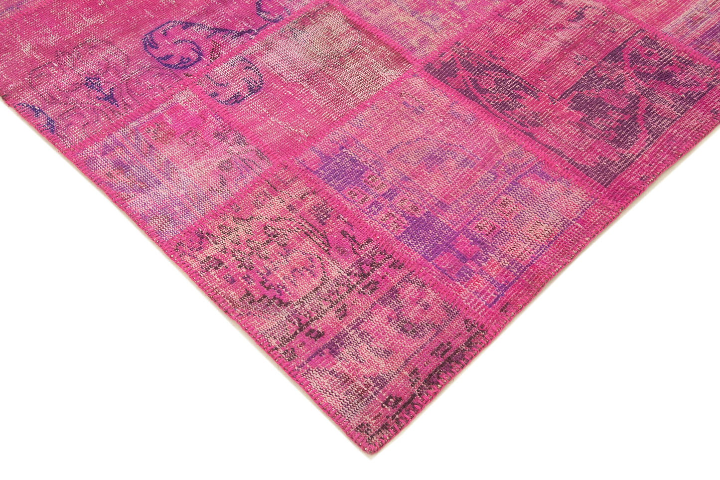 7x10 Pink Patchwork Rug - 23969