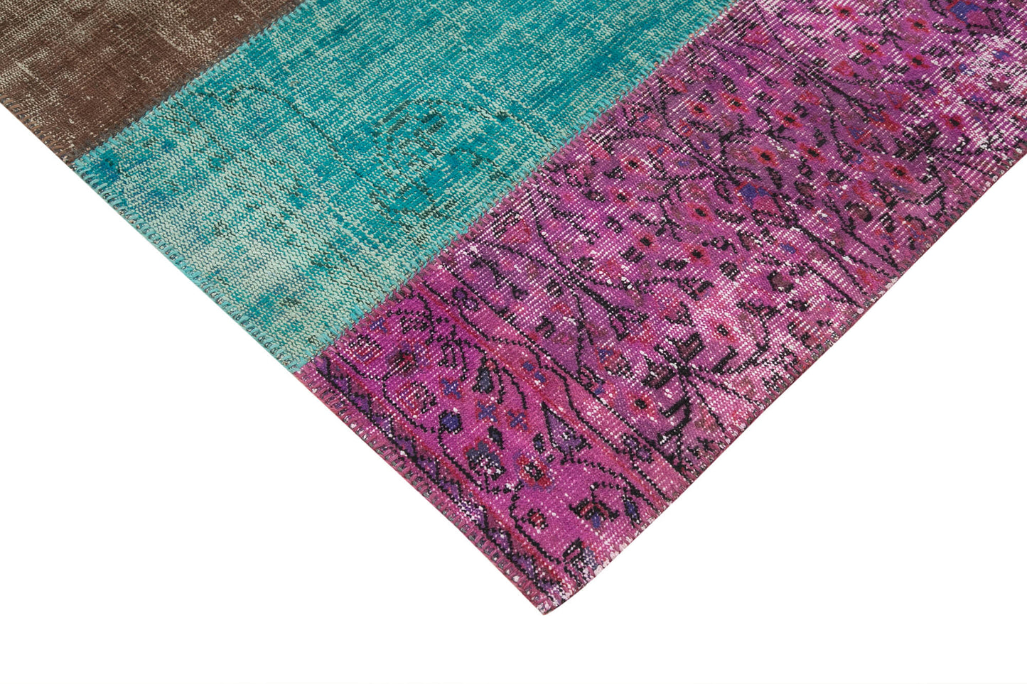 7x9 Multicolor Patchwork Rug - 23976