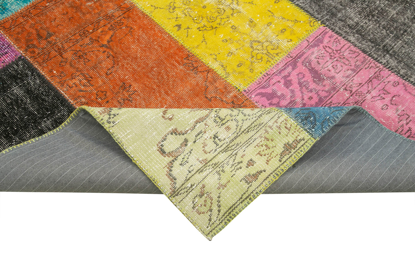 7x9 Multicolor Patchwork Rug - 23976