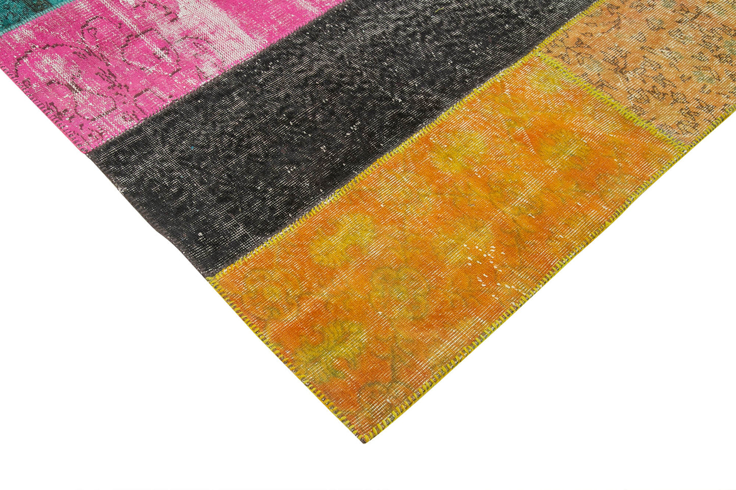 7x9 Multicolor Patchwork Rug - 23977