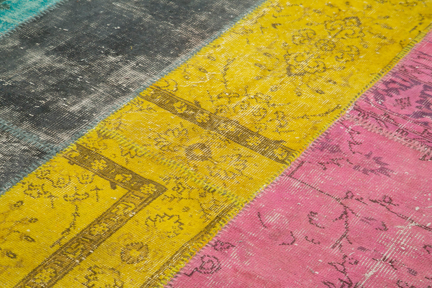 7x9 Multicolor Patchwork Rug - 23978