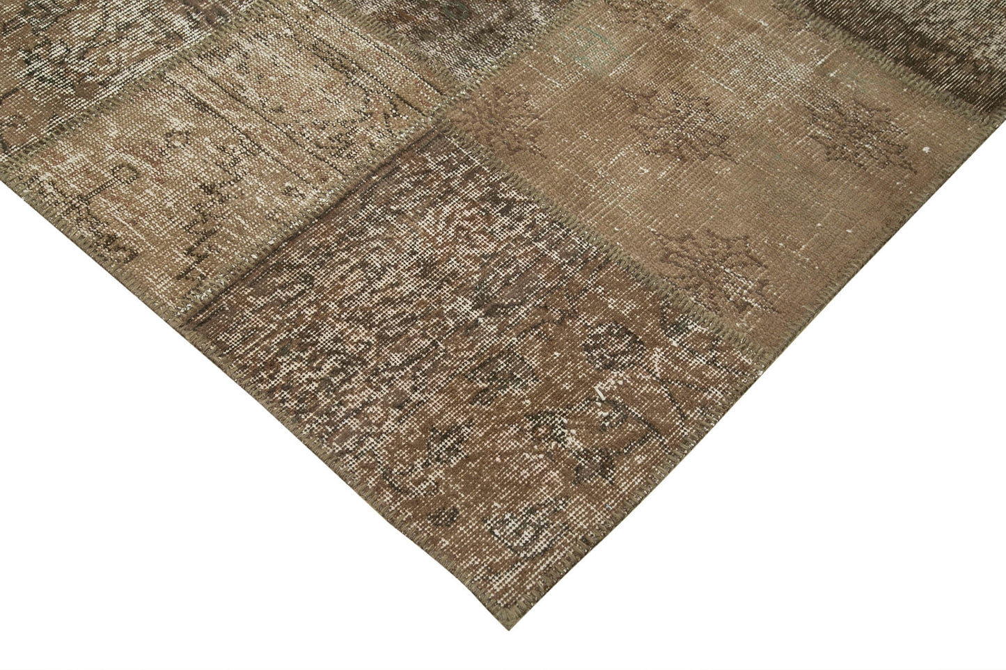 7x10 Brown Patchwork Rug - 23990