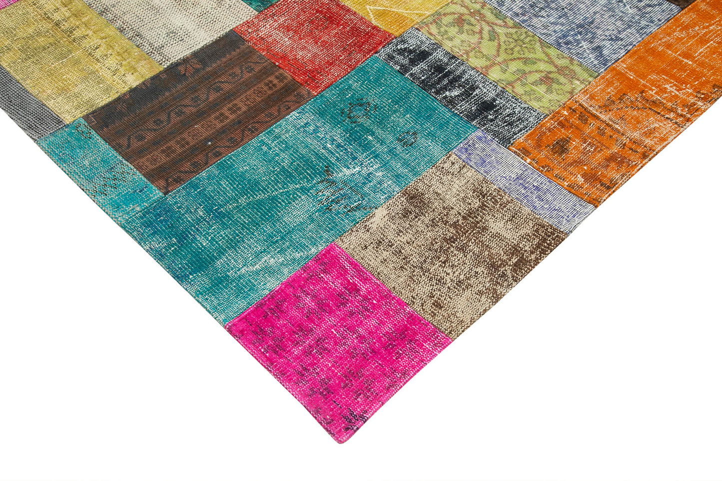 7x10 Multicolor Patchwork Rug - 23997