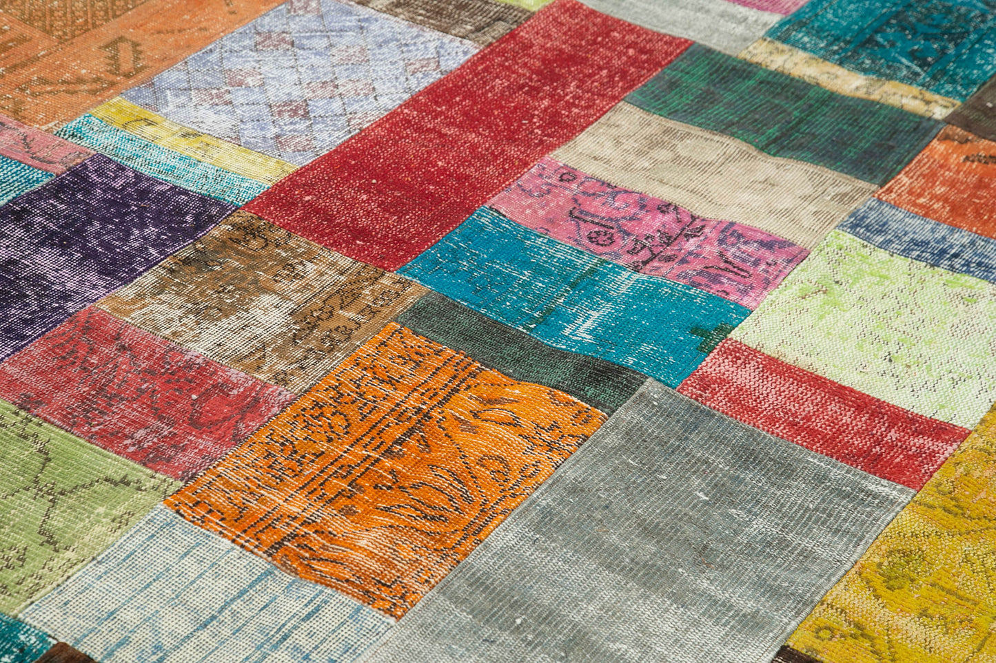 7x10 Multicolor Patchwork Rug - 23997