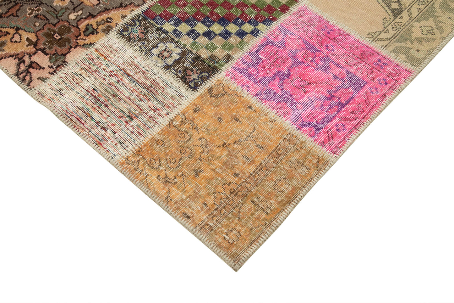 7x10 Multicolor Patchwork Rug - 24004
