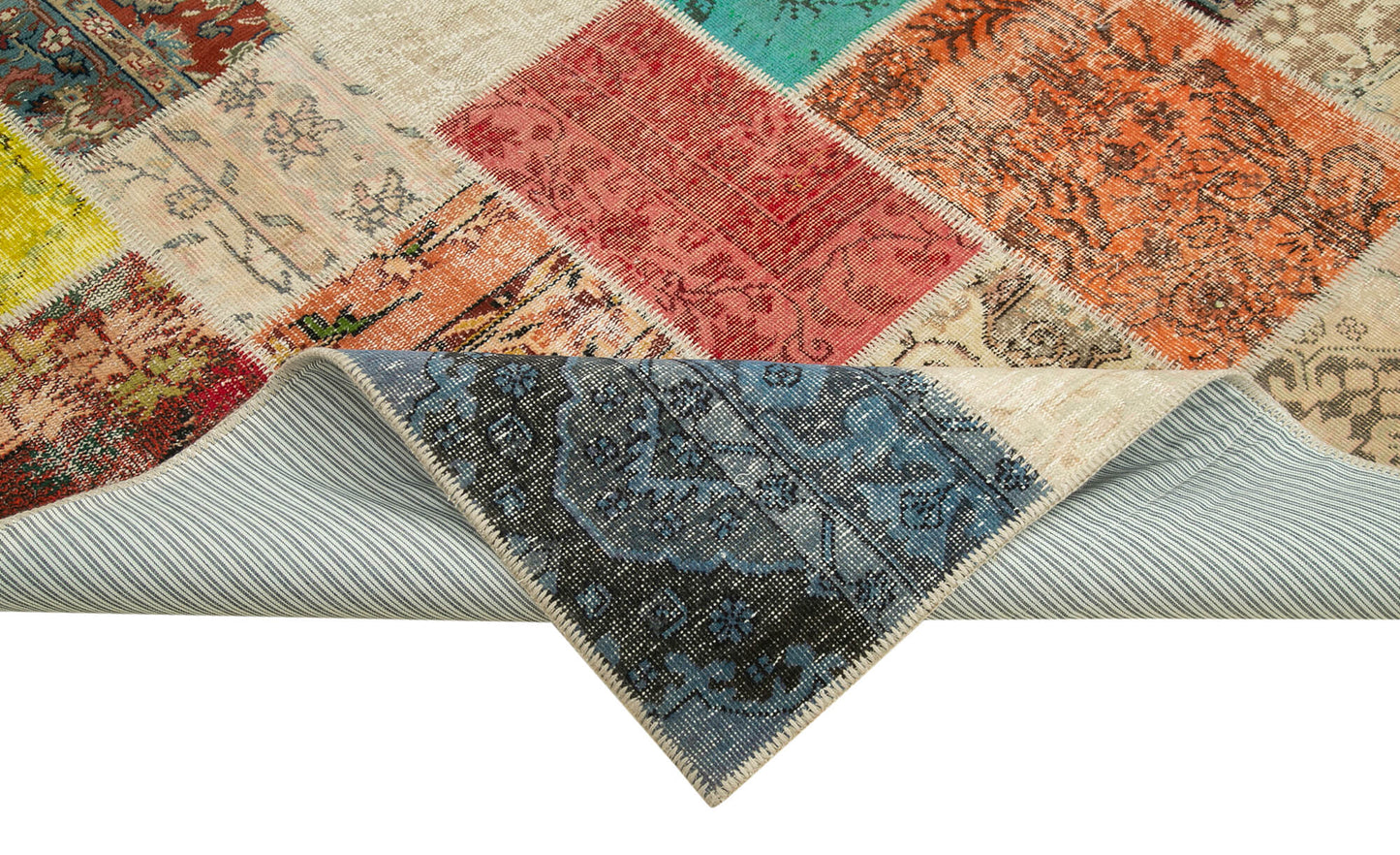 7x10 Multicolor Patchwork Rug - 24004