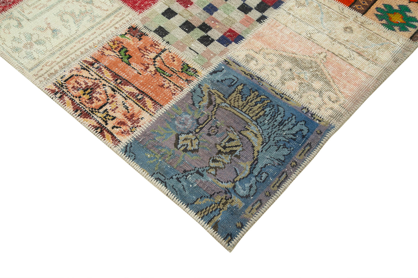 7x10 Multicolor Patchwork Rug - 24017