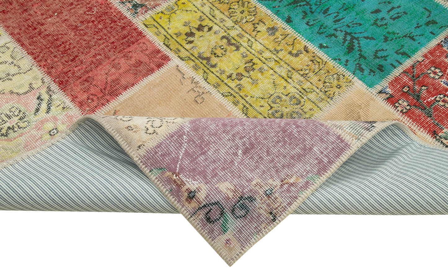 7x10 Multicolor Patchwork Rug - 24017