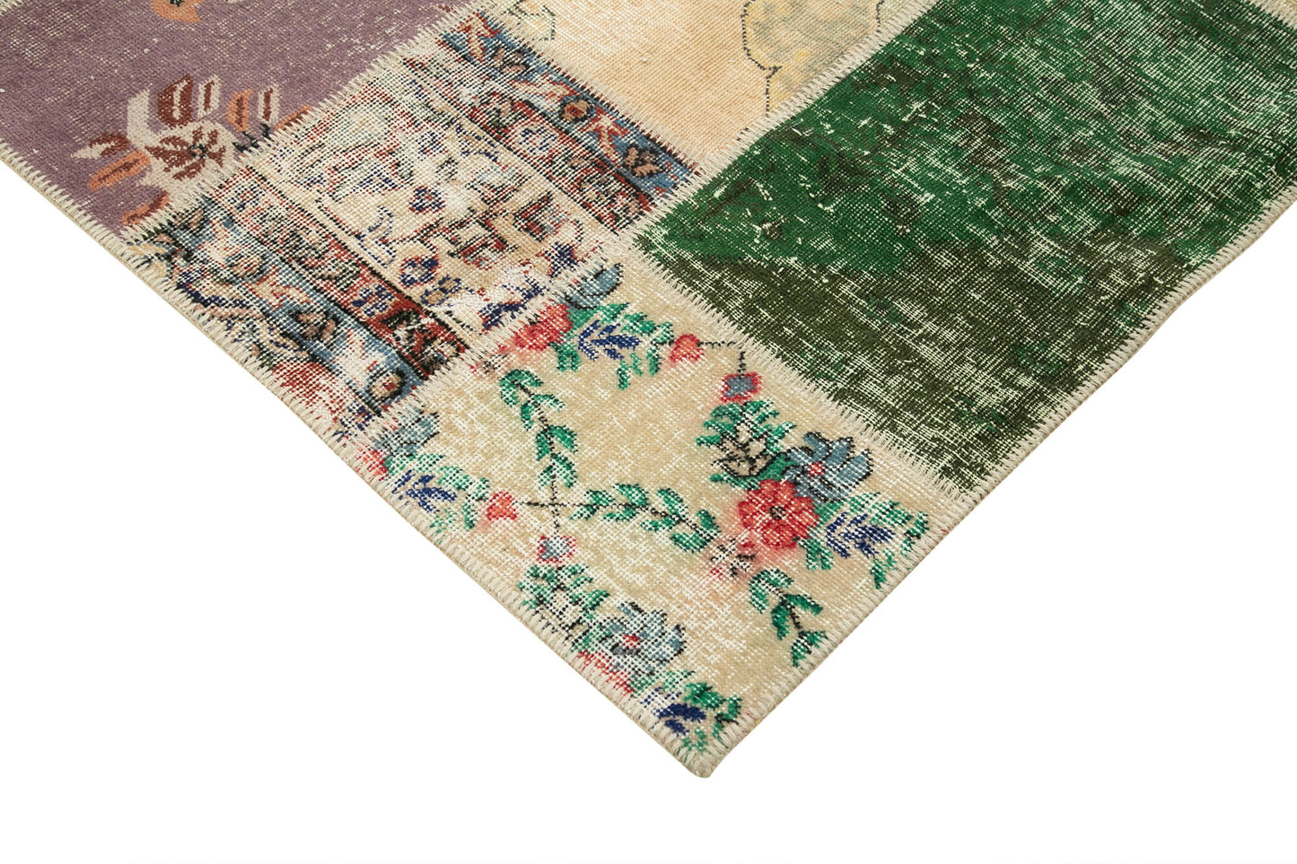7x10 Multicolor Patchwork Rug - 24025