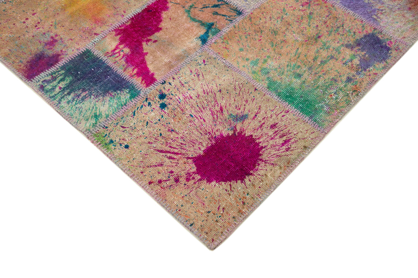 7x10 Multicolor Patchwork Rug - 24057