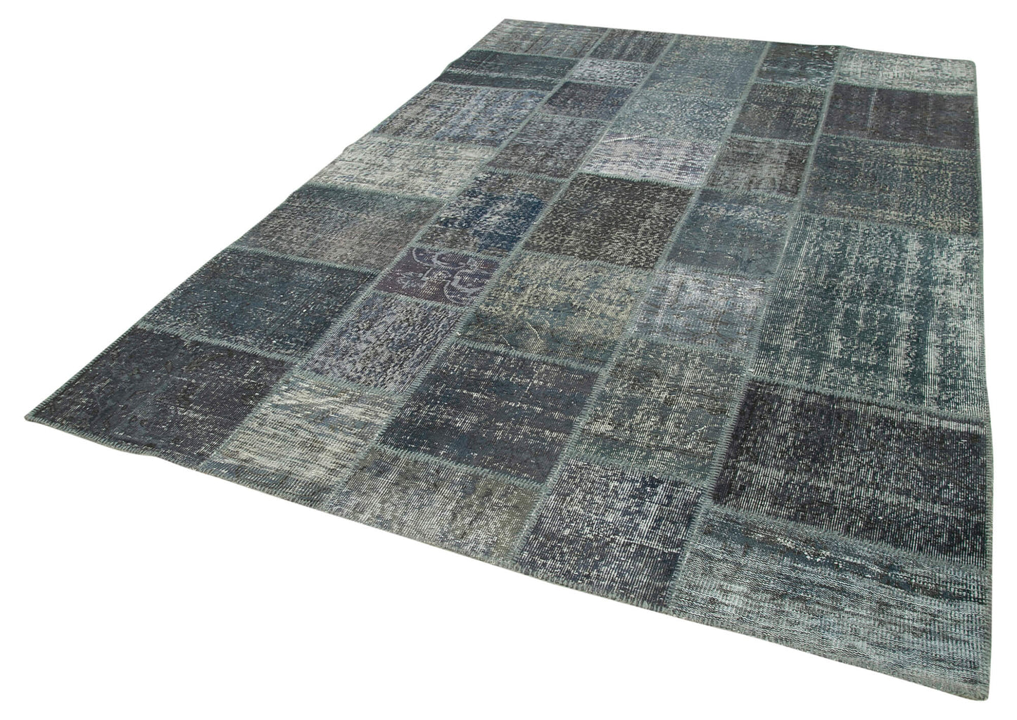 7x10 Grey Patchwork Rug - 24066