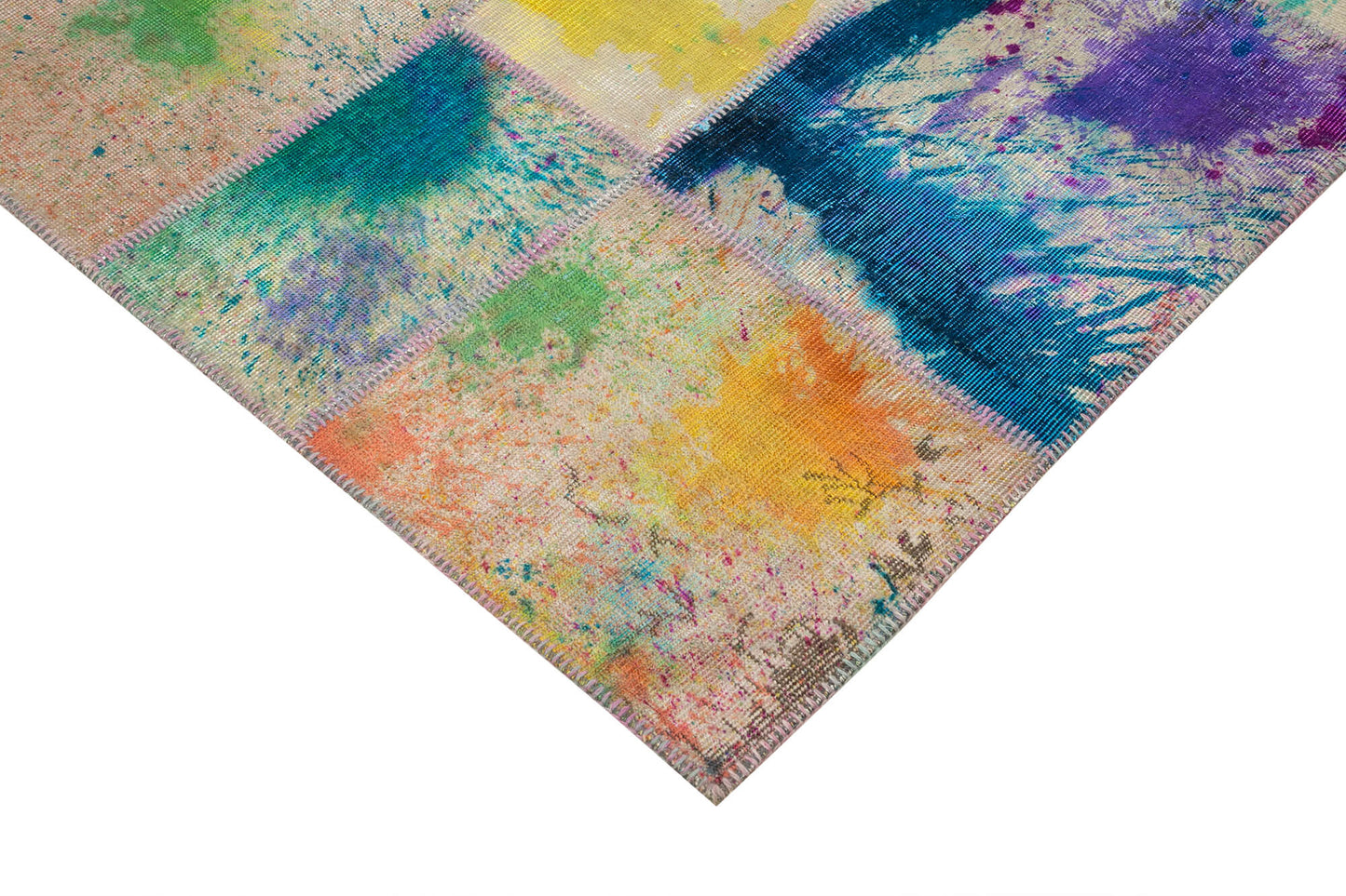 7x10 Multicolor Patchwork Rug - 24069