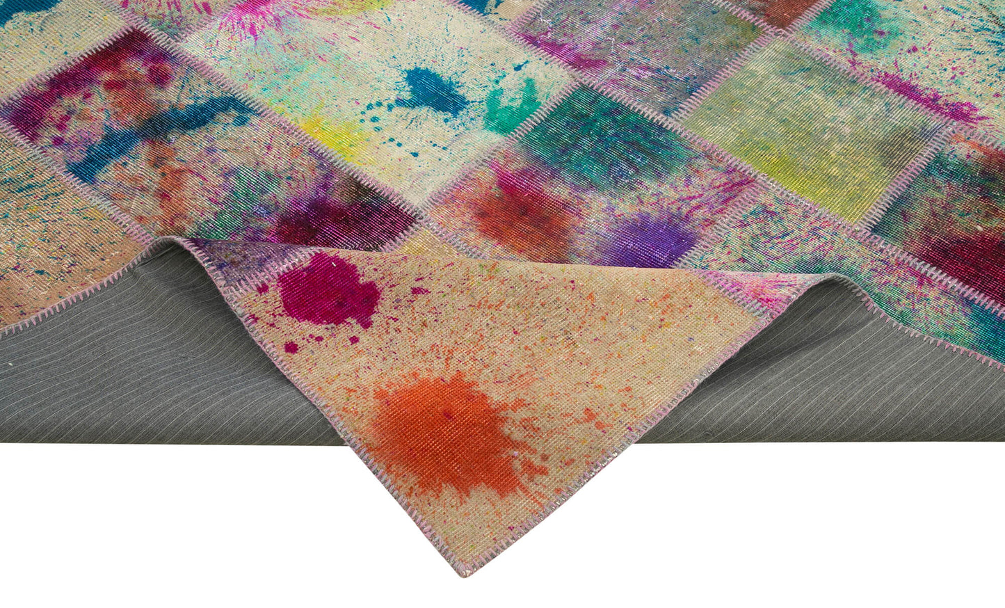 7x10 Multicolor Patchwork Rug - 24070
