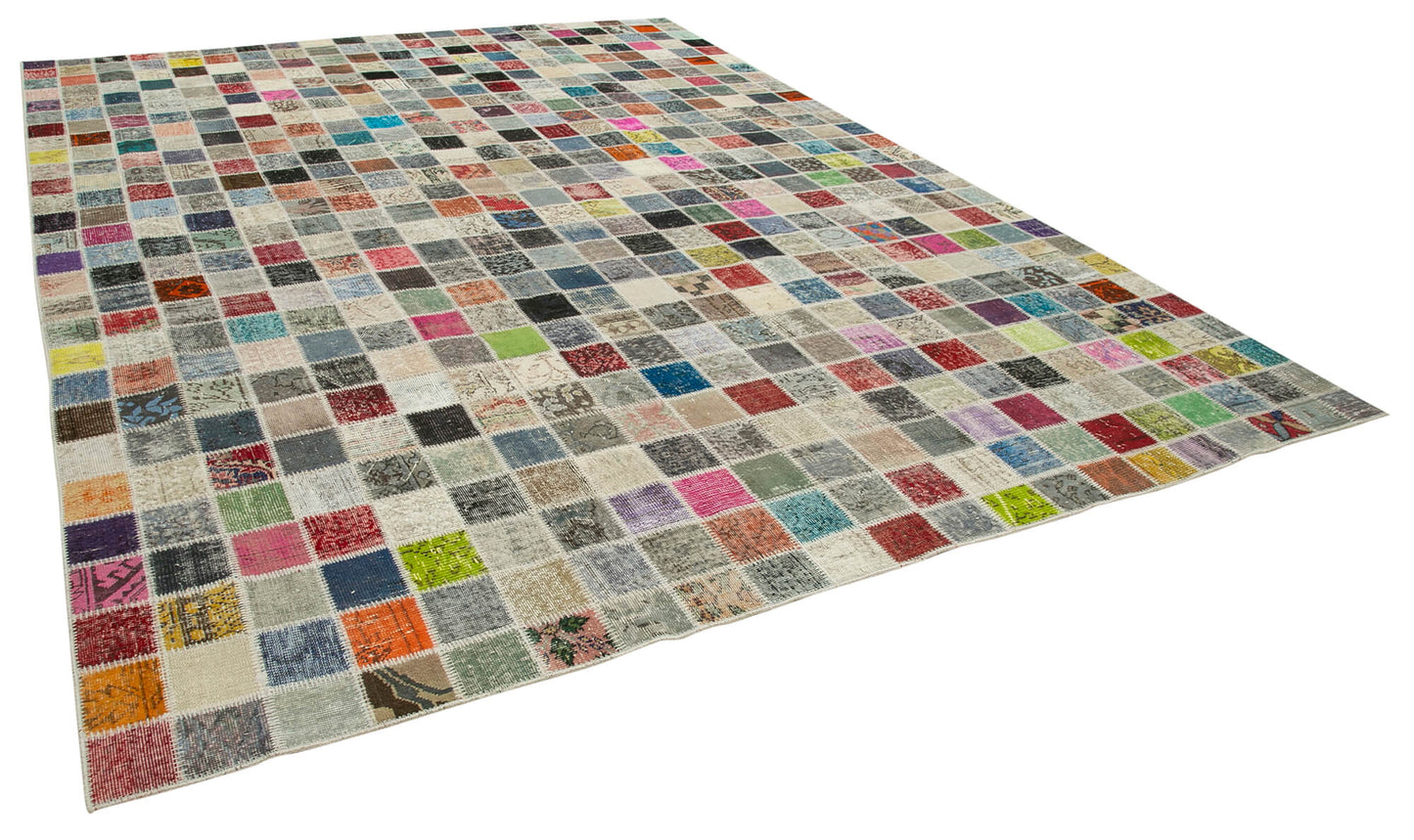 10x13 Multicolor Patchwork Rug - 24097