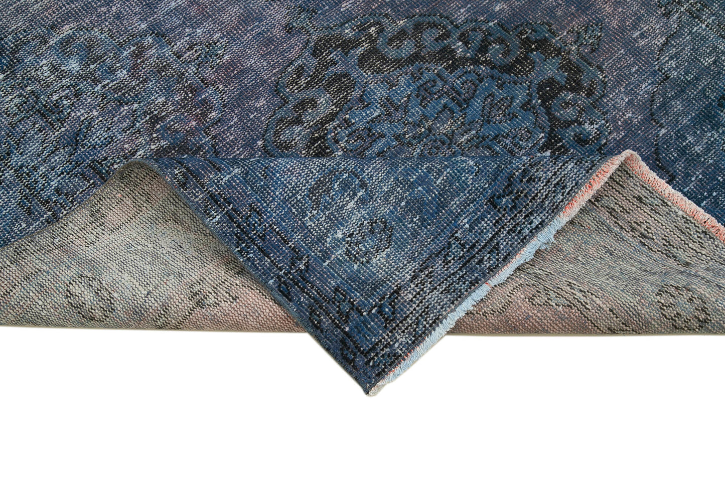 5x12 Blue Turkish Over Dyed Runner Rug - 24175