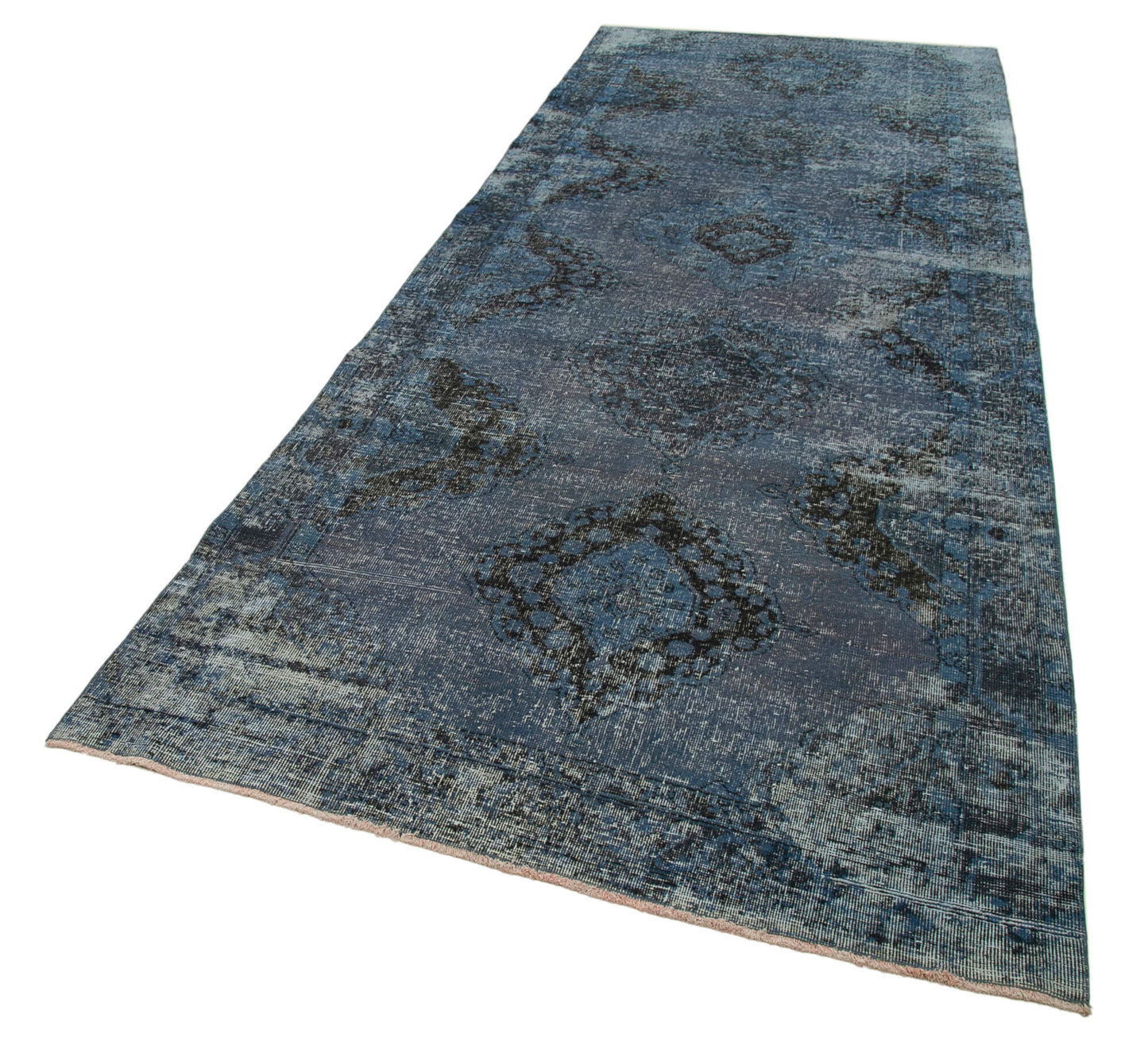 5x12 Blue Turkish Over Dyed Runner Rug - 24177
