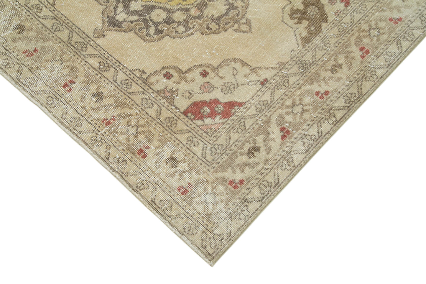 5x12 Beige Turkish Vintage Runner Rug - 24191