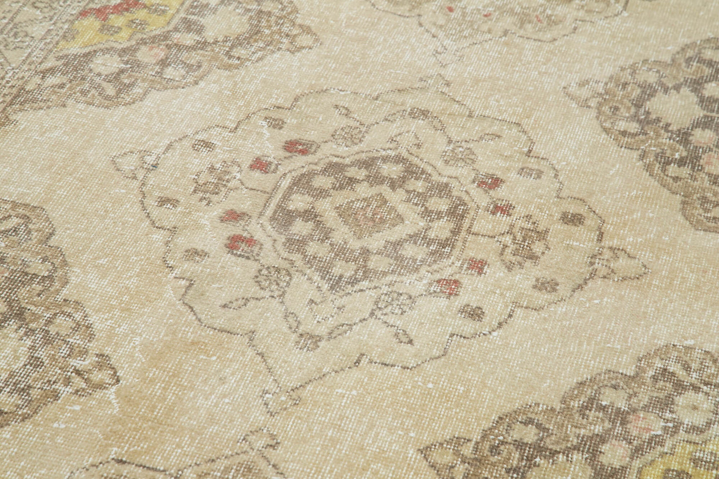 5x12 Beige Turkish Vintage Runner Rug - 24191