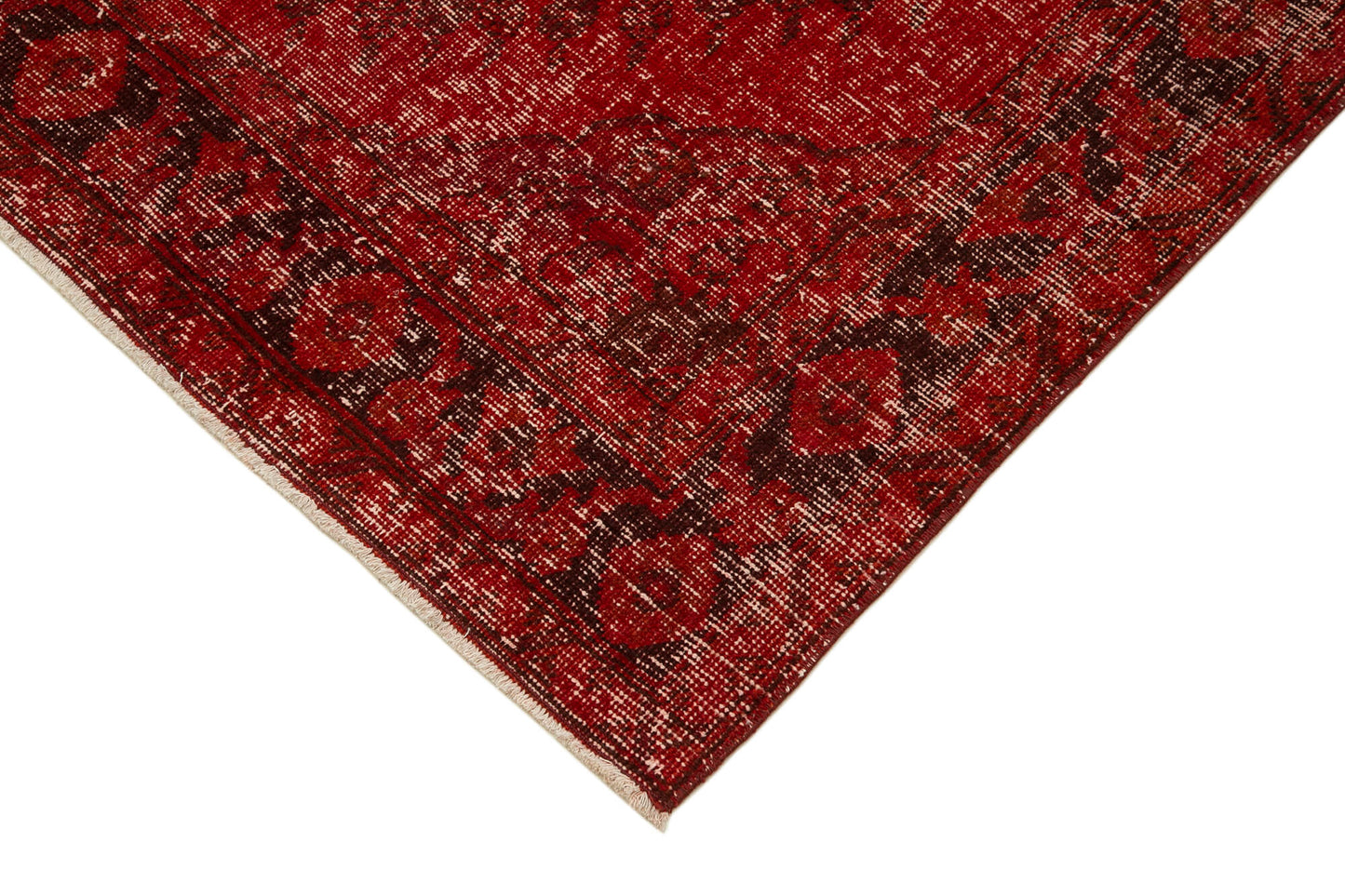 5x13 Red Turkish Over Dyed Runner Rug - 24194